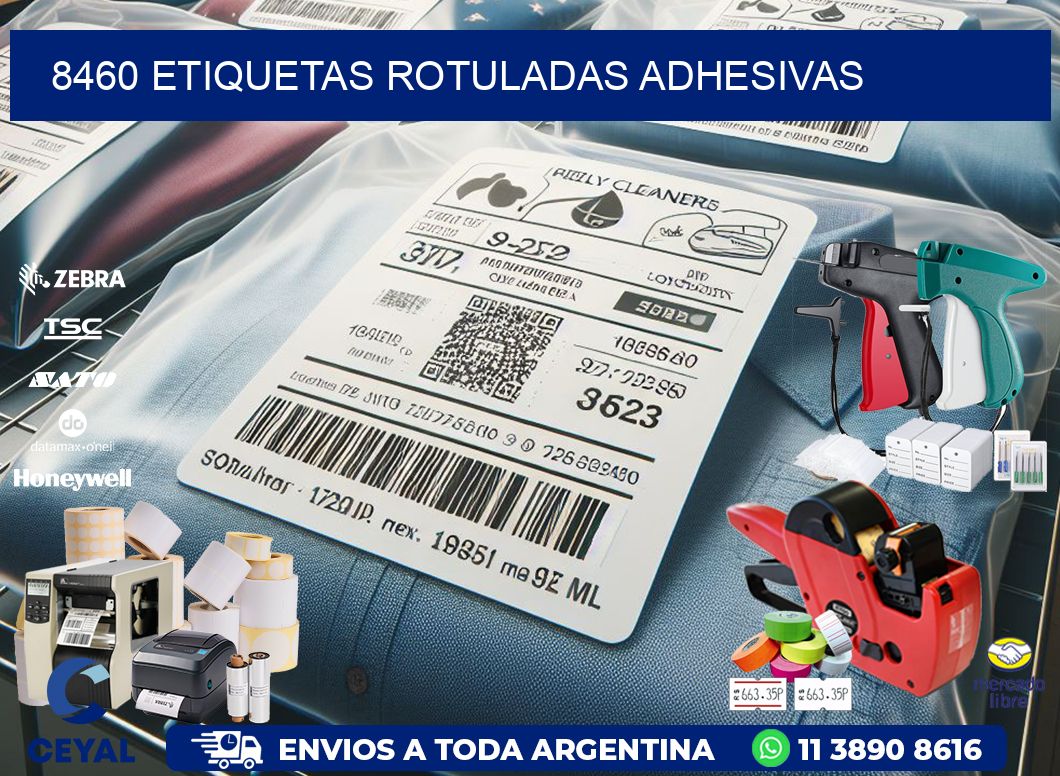 8460 etiquetas rotuladas adhesivas