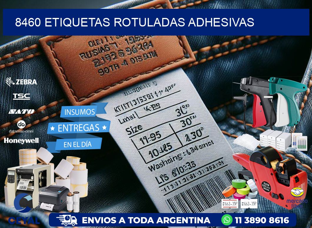8460 etiquetas rotuladas adhesivas