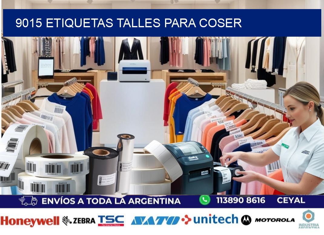 9015 ETIQUETAS TALLES PARA COSER