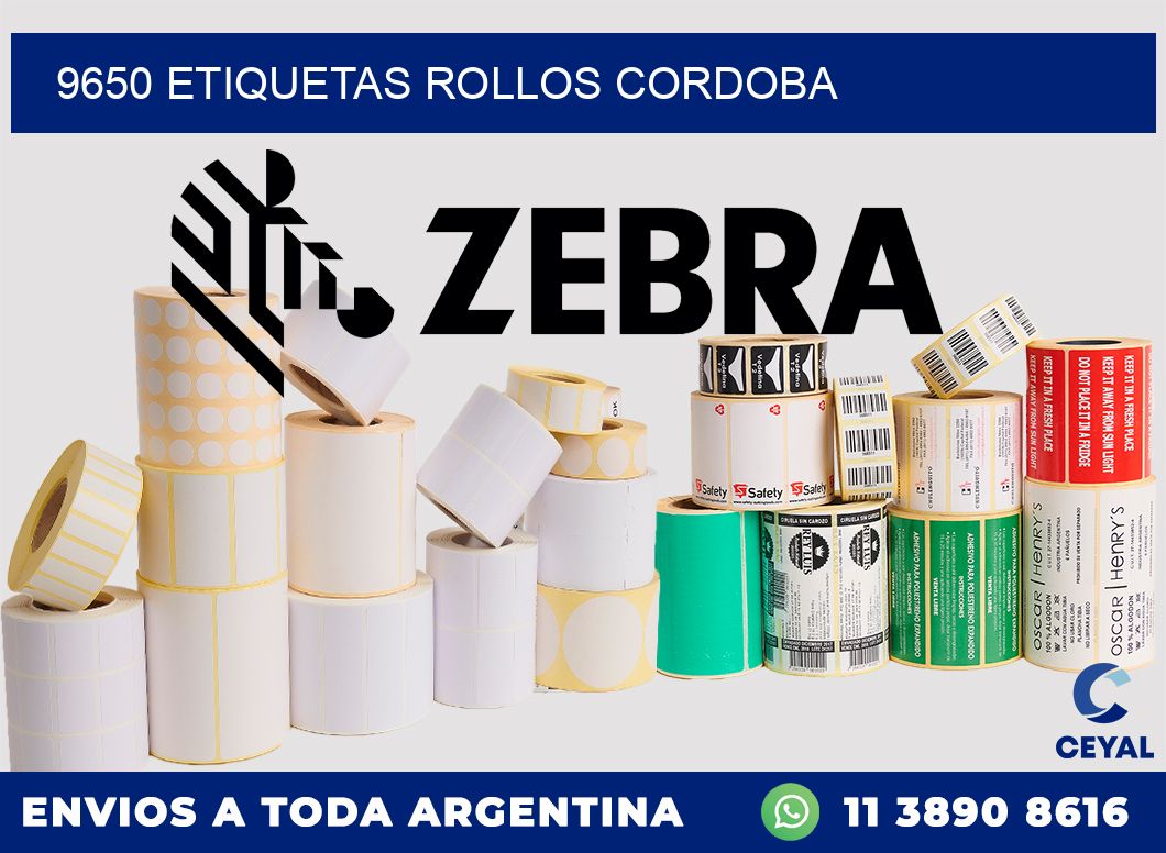 9650 etiquetas rollos CORDOBA