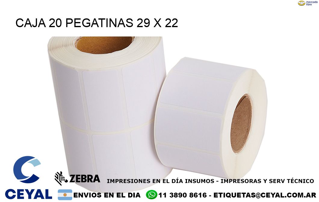 CAJA 20 PEGATINAS 29 x 22