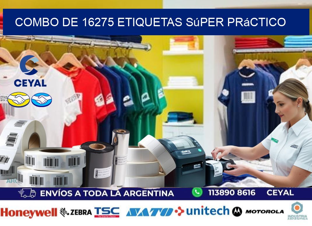 Combo de 16275 etiquetas súper práctico