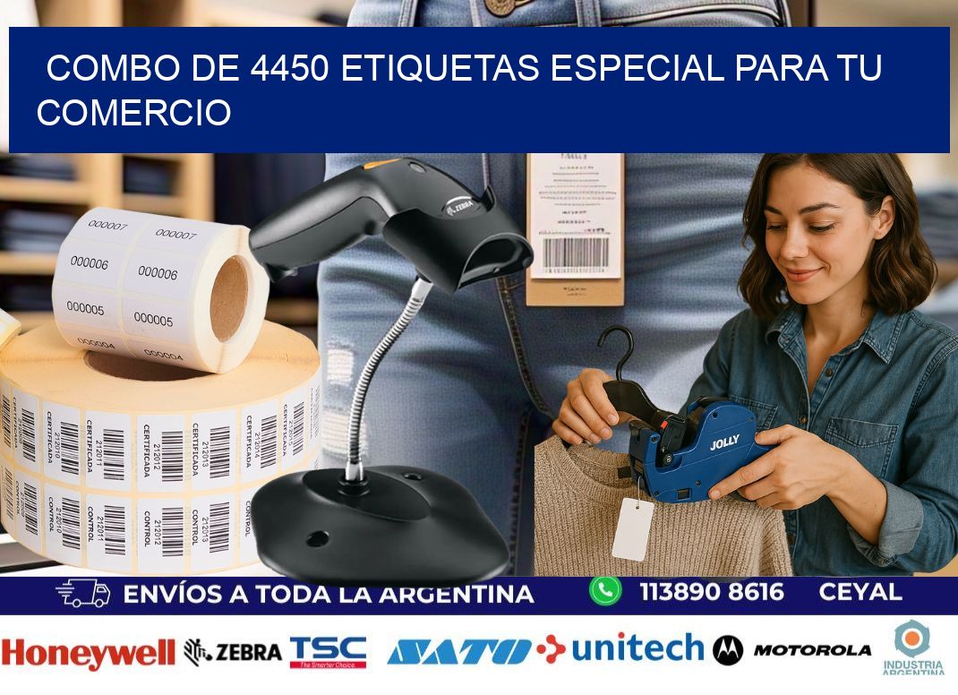 Combo de 4450 etiquetas especial para tu comercio