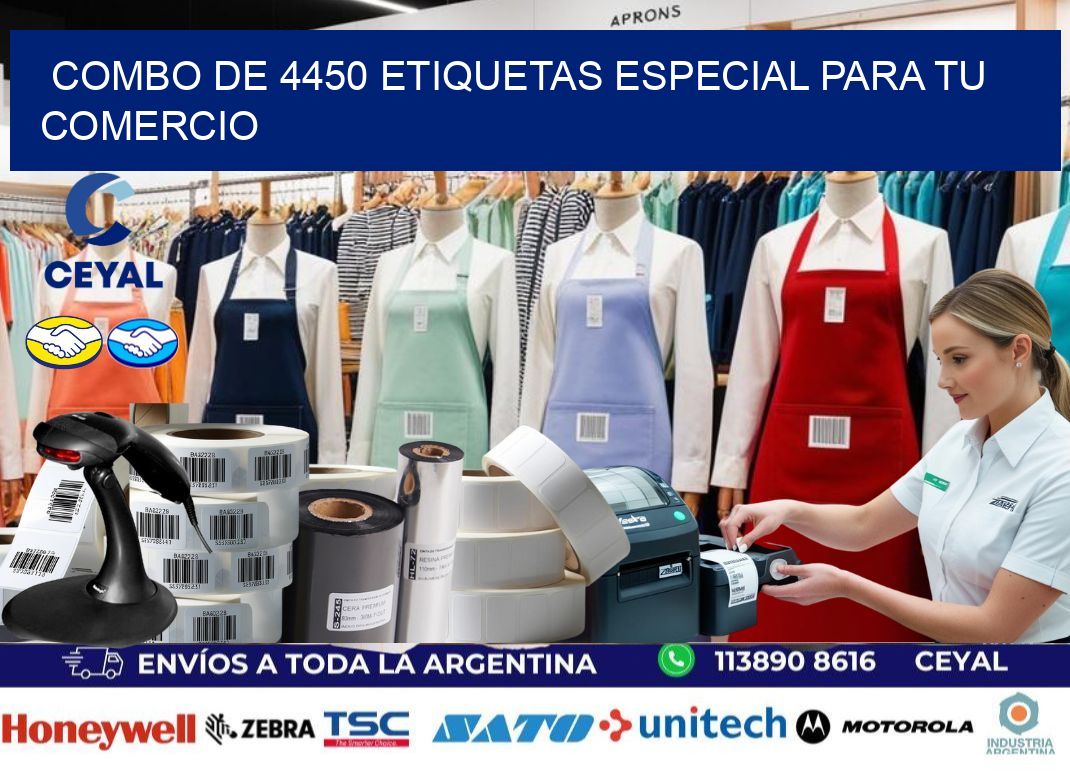 Combo de 4450 etiquetas especial para tu comercio