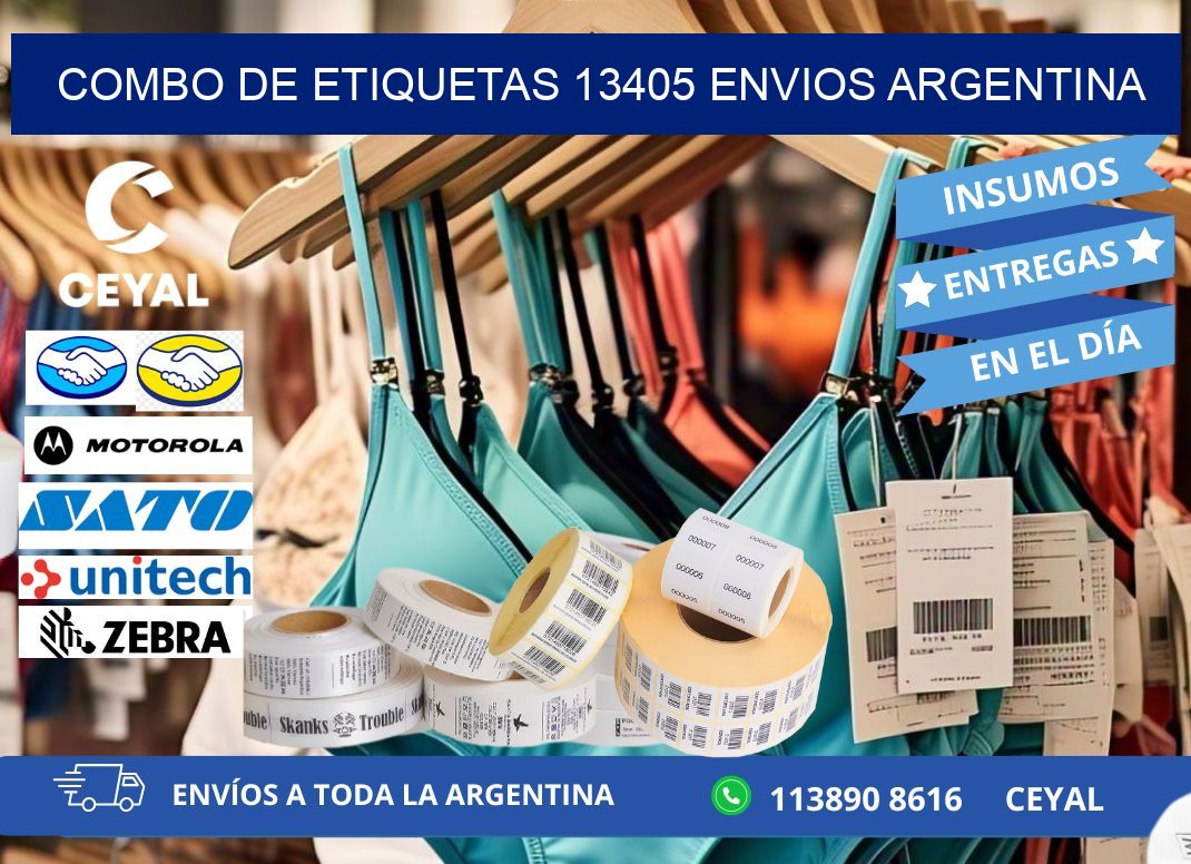 Combo de etiquetas 13405 ENVIOS ARGENTINA