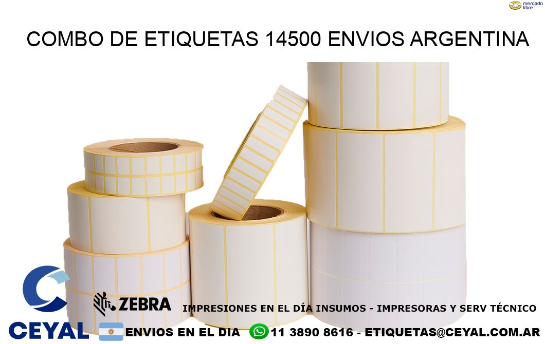 Combo de etiquetas 14500 ENVIOS ARGENTINA