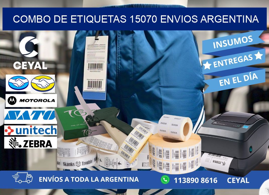 Combo de etiquetas 15070 ENVIOS ARGENTINA