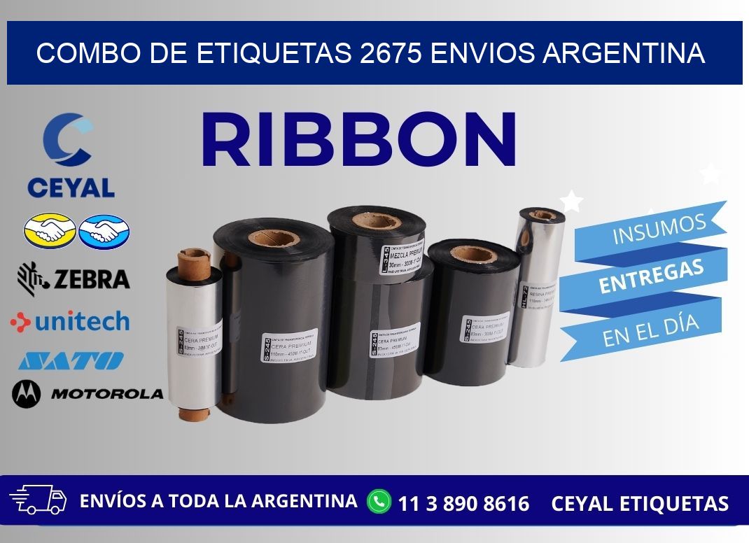 Combo de etiquetas 2675 ENVIOS ARGENTINA