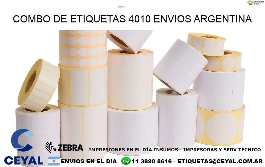 Combo de etiquetas 4010 ENVIOS ARGENTINA