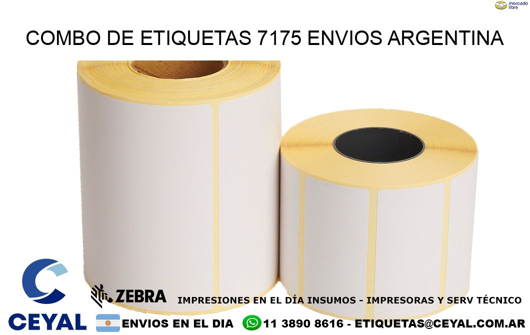 Combo de etiquetas 7175 ENVIOS ARGENTINA