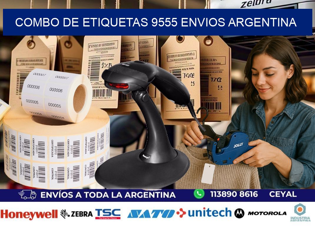 Combo de etiquetas 9555 ENVIOS ARGENTINA