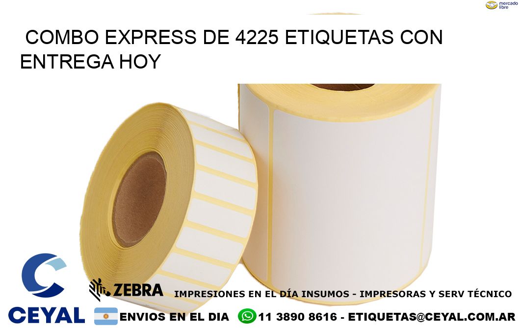 Combo express de 4225 etiquetas con entrega hoy