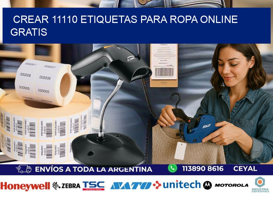Crear 11110 etiquetas para ropa online gratis