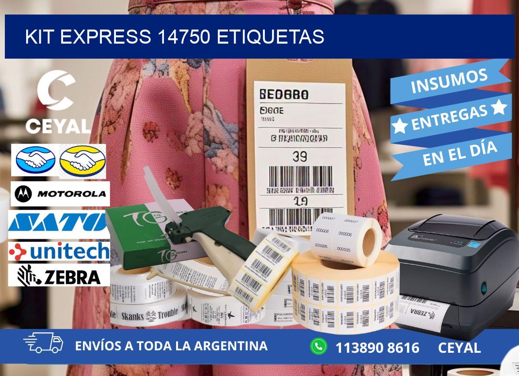 Kit express 14750 etiquetas