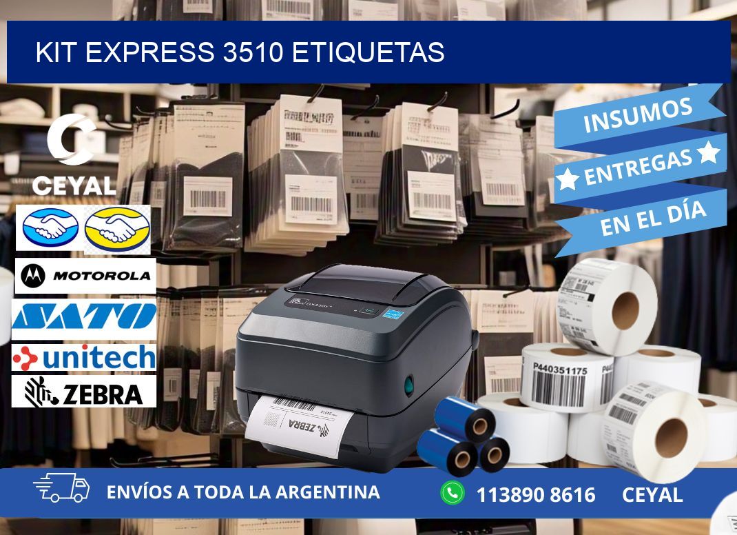 Kit express 3510 etiquetas
