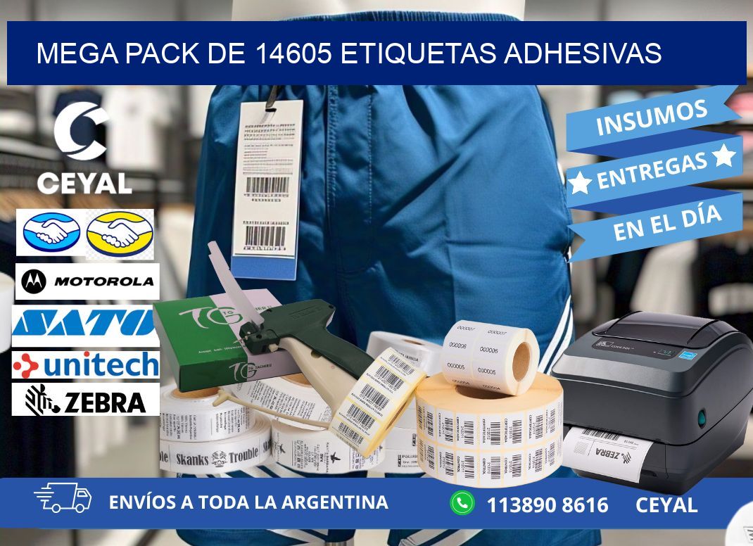 Mega pack de 14605 etiquetas adhesivas