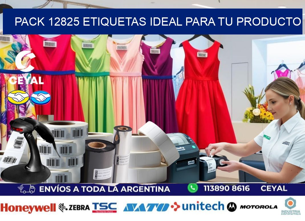 Pack 12825 etiquetas ideal para tu producto