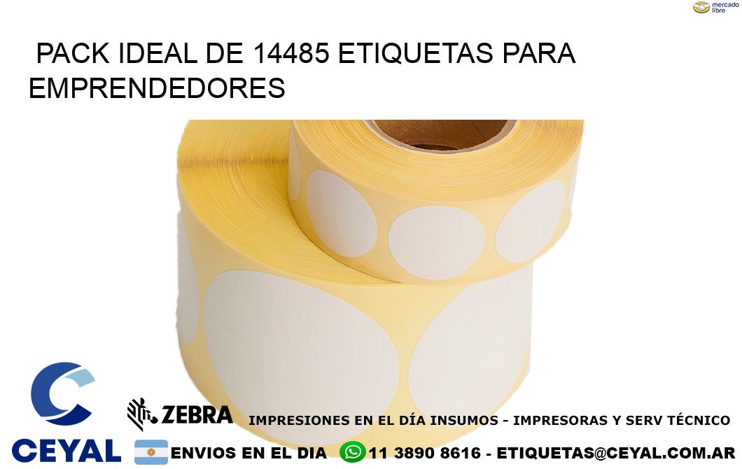 Pack ideal de 14485 etiquetas para emprendedores