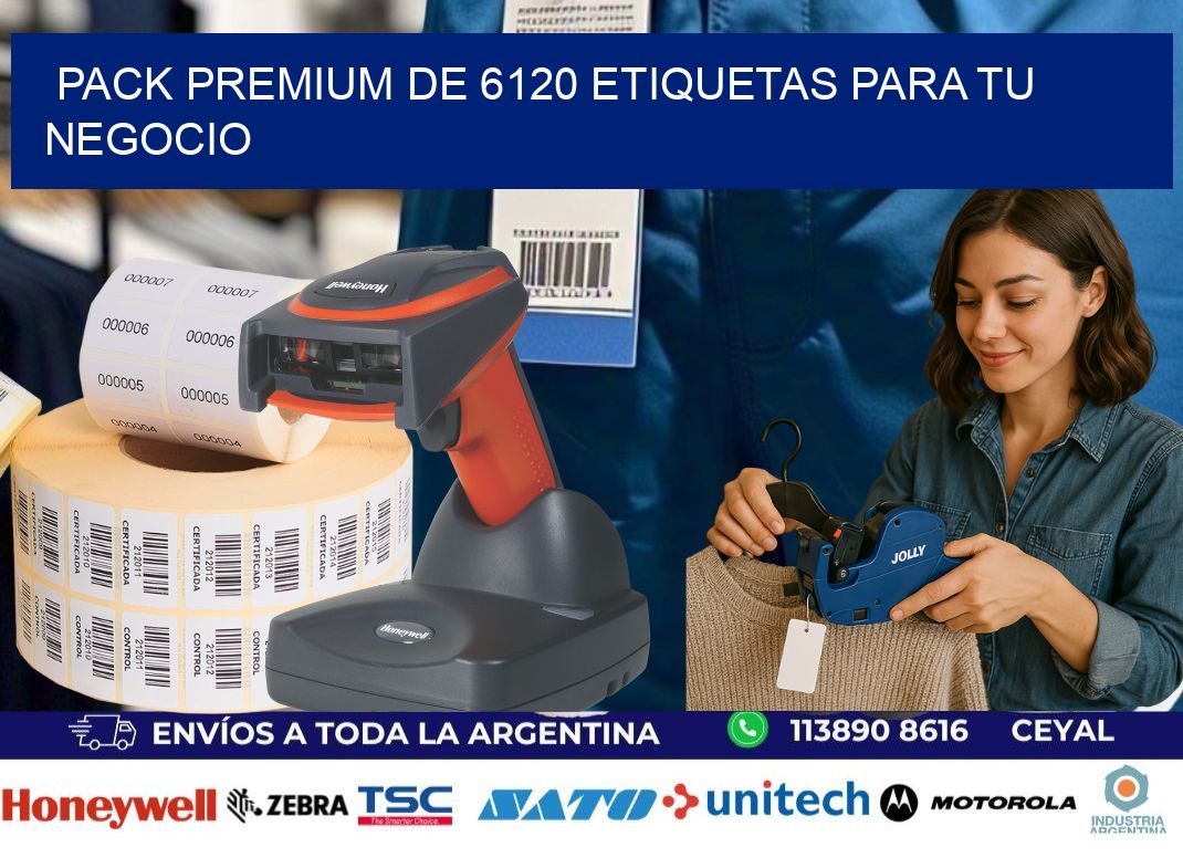 Pack premium de 6120 etiquetas para tu negocio