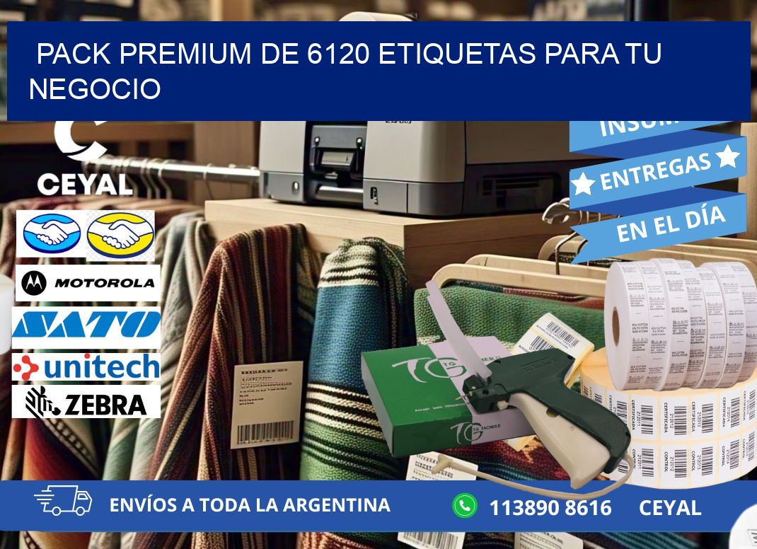 Pack premium de 6120 etiquetas para tu negocio
