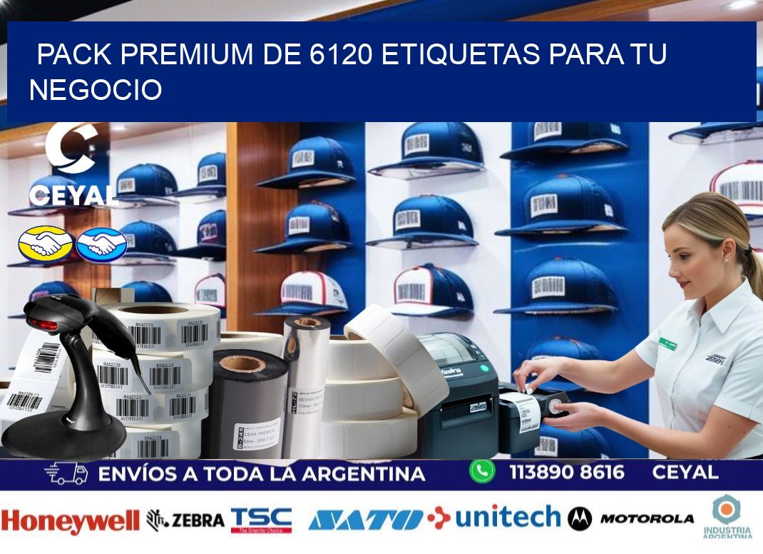 Pack premium de 6120 etiquetas para tu negocio