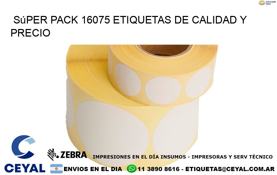Súper pack 16075 etiquetas de calidad y precio