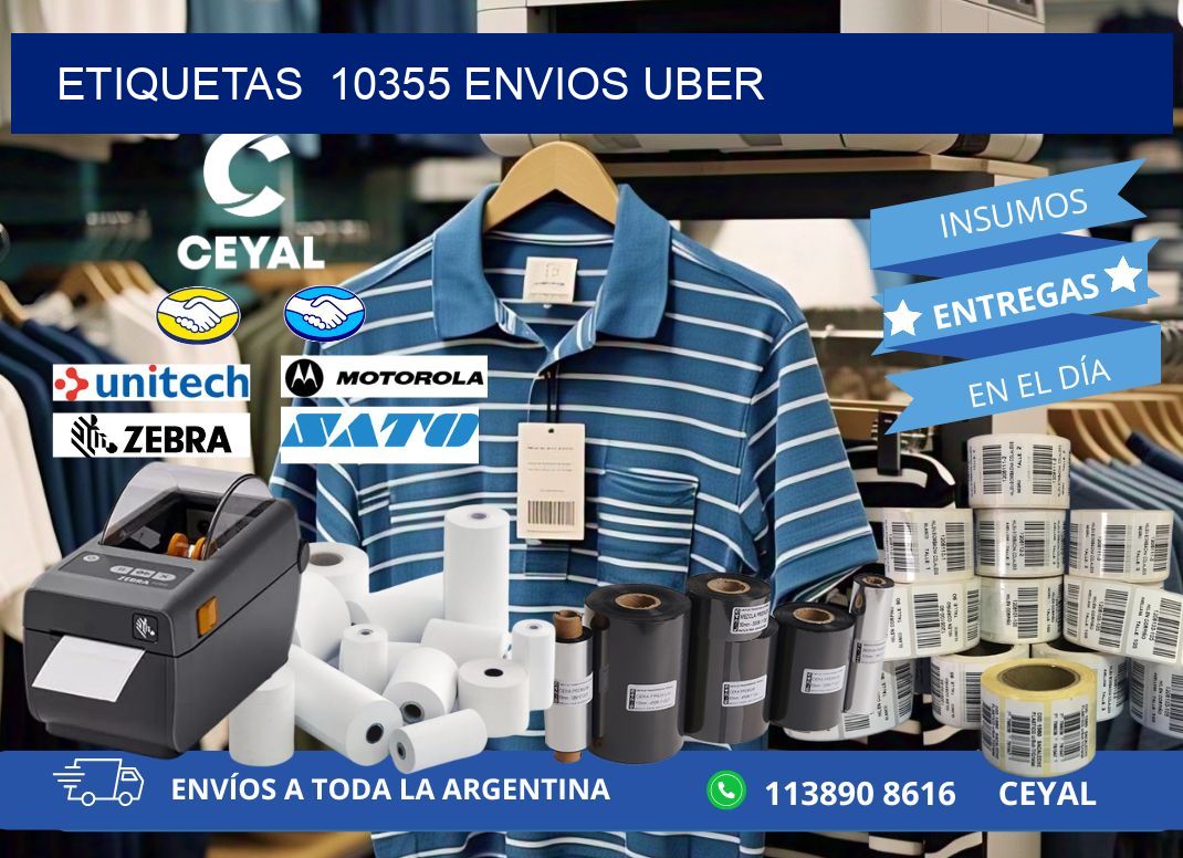etiquetas  10355 ENVIOS UBER