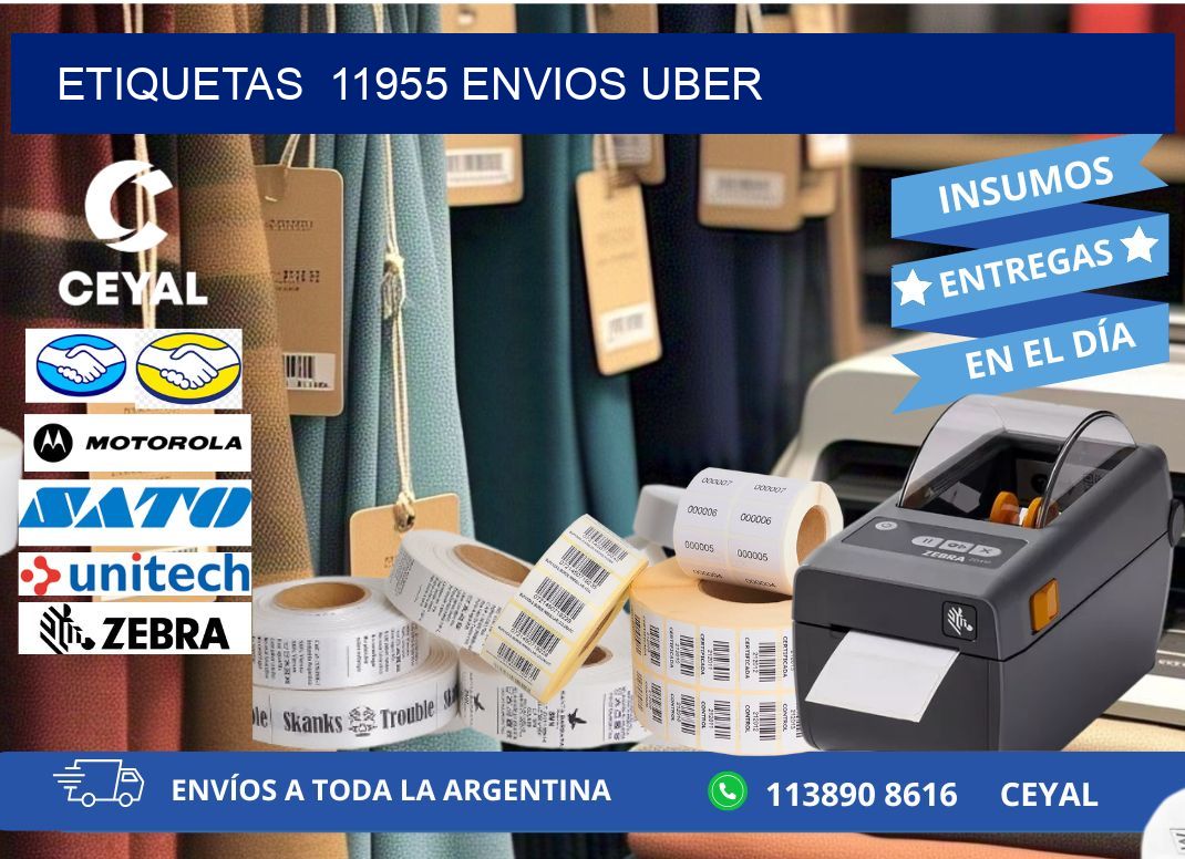 etiquetas  11955 ENVIOS UBER