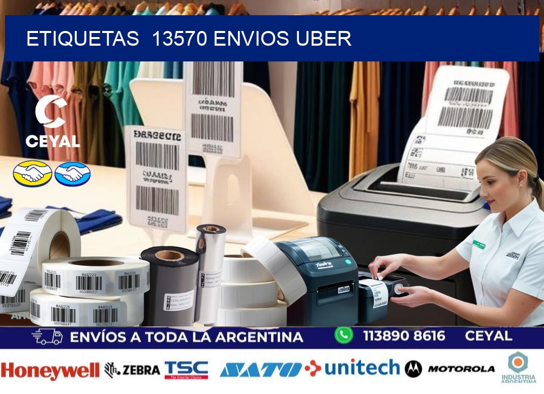 etiquetas  13570 ENVIOS UBER