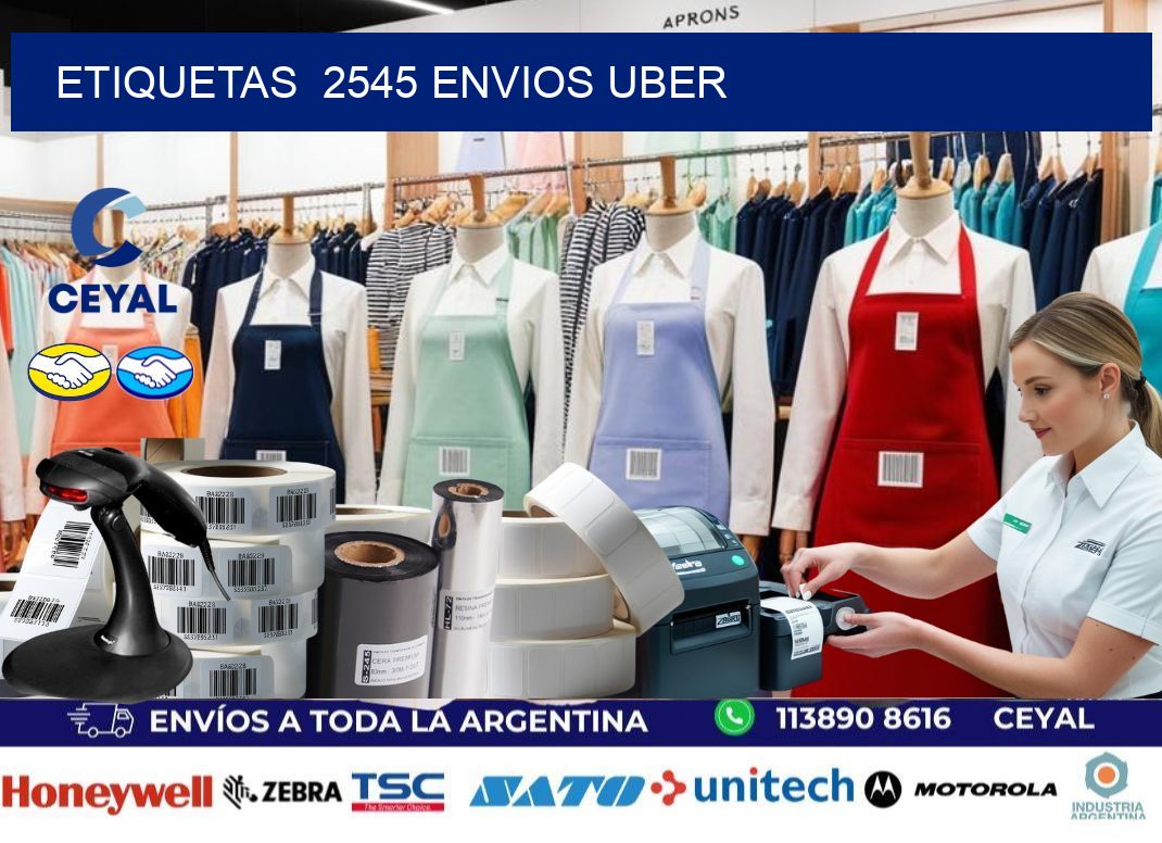 etiquetas  2545 ENVIOS UBER