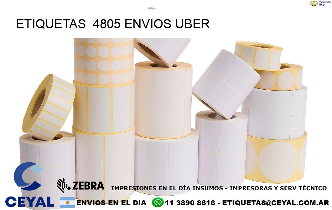 etiquetas  4805 ENVIOS UBER