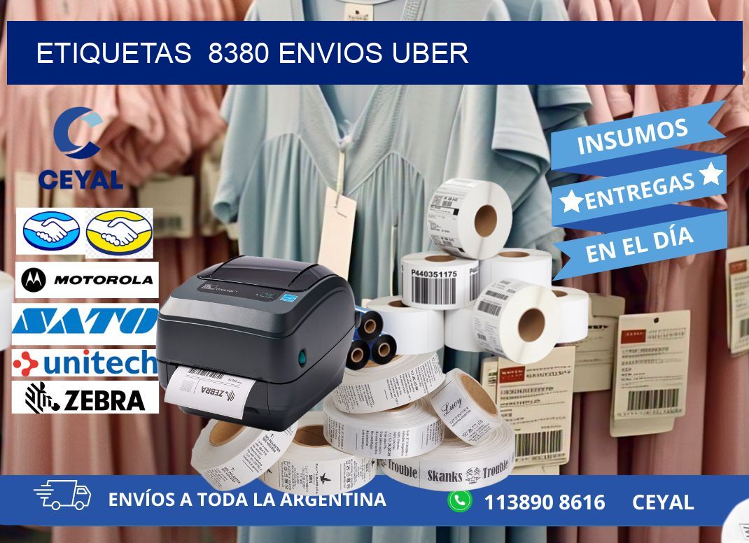 etiquetas  8380 ENVIOS UBER