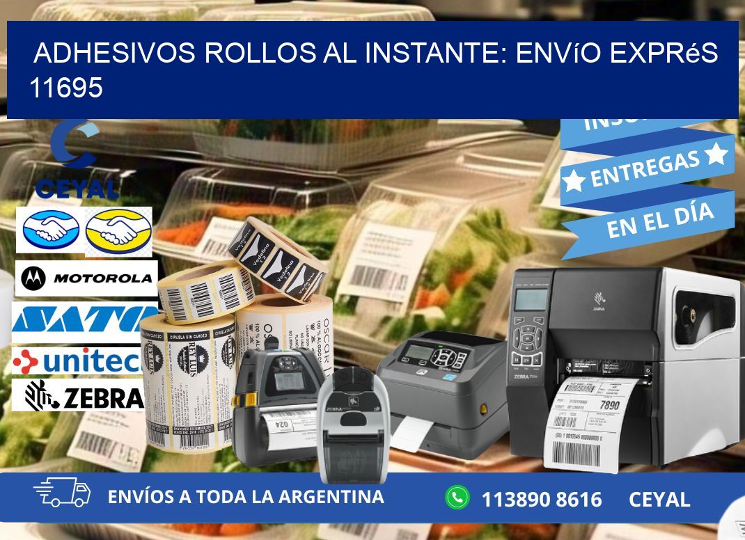 Adhesivos rollos al Instante: Envío Exprés 11695