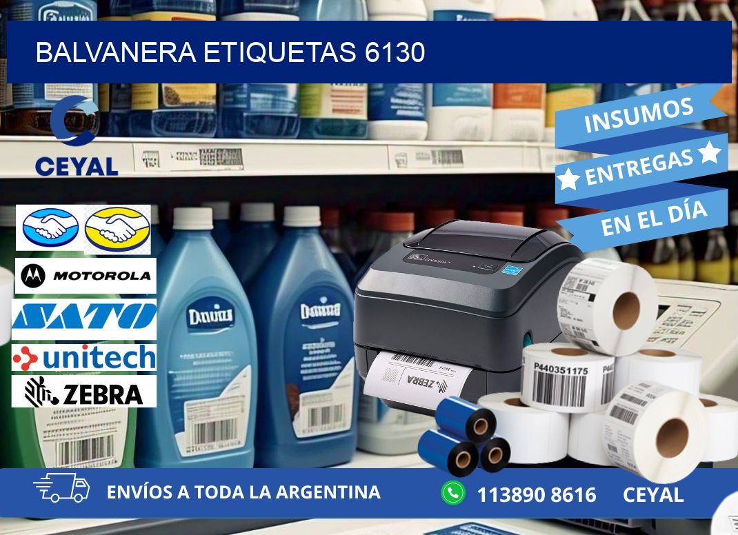 Balvanera etiquetas 6130