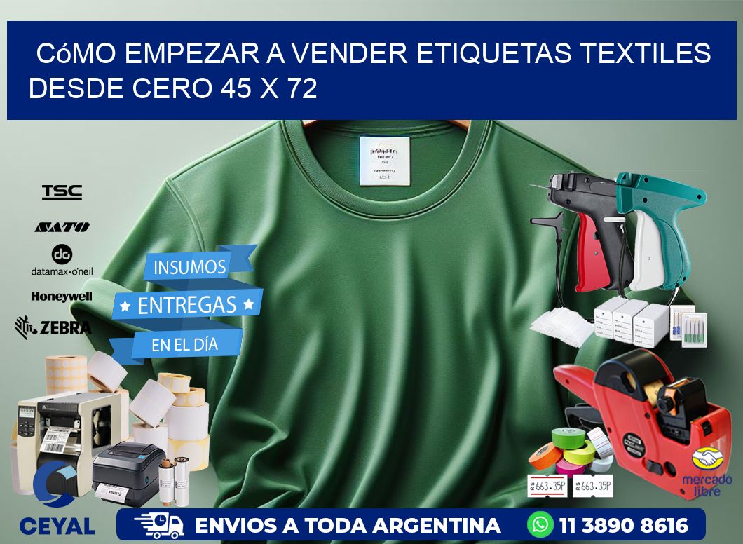 Cómo Empezar a Vender Etiquetas Textiles desde Cero 45 x 72