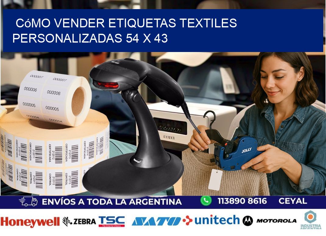 Cómo Vender Etiquetas Textiles Personalizadas 54 x 43