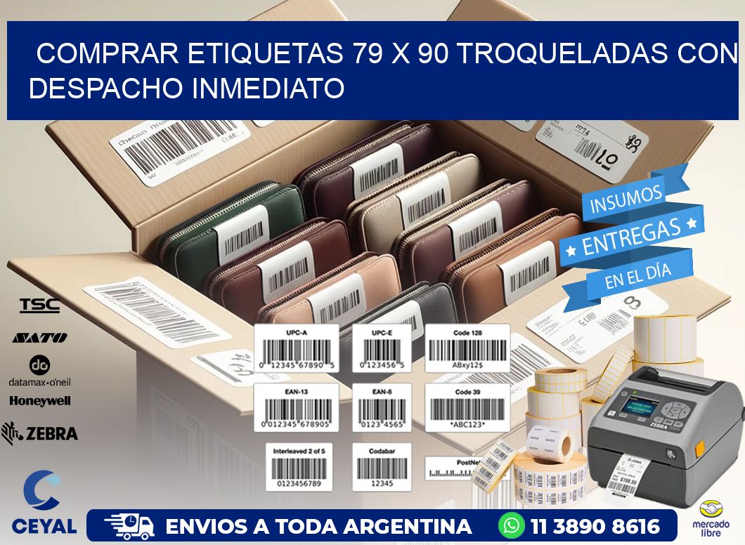 Comprar etiquetas 79 x 90 troqueladas con despacho inmediato