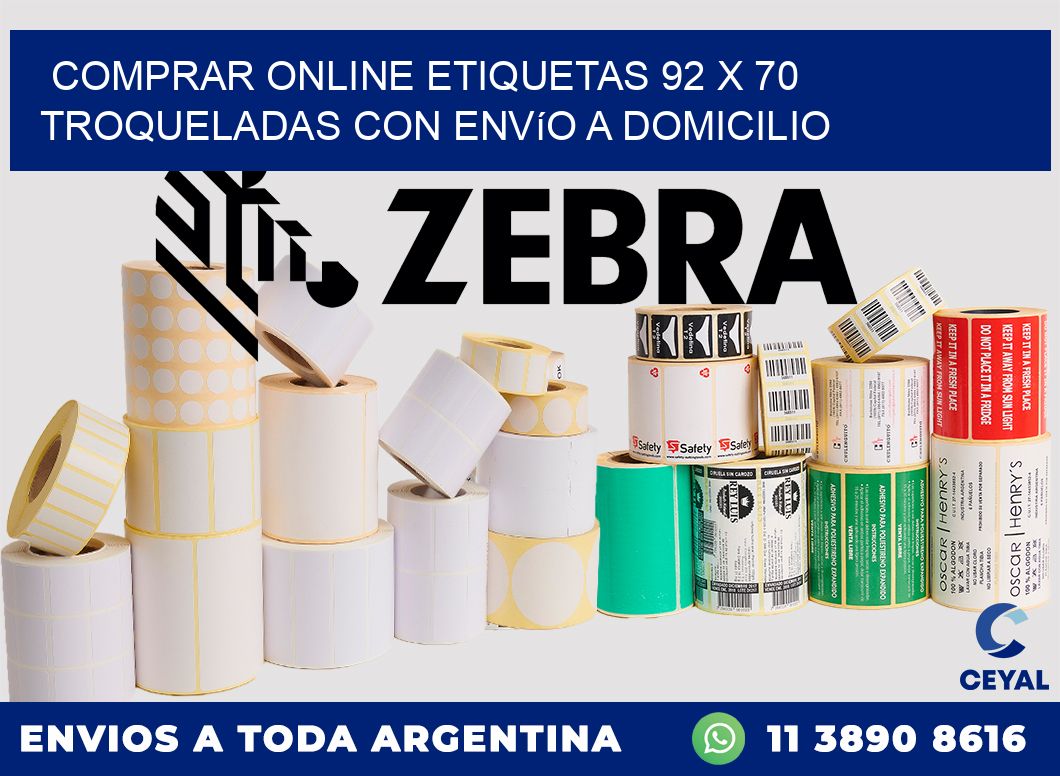 Comprar online etiquetas 92 x 70 troqueladas con envío a domicilio