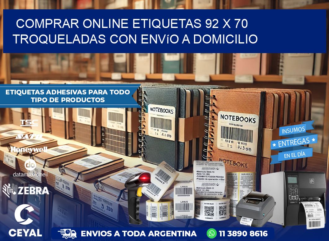 Comprar online etiquetas 92 x 70 troqueladas con envío a domicilio