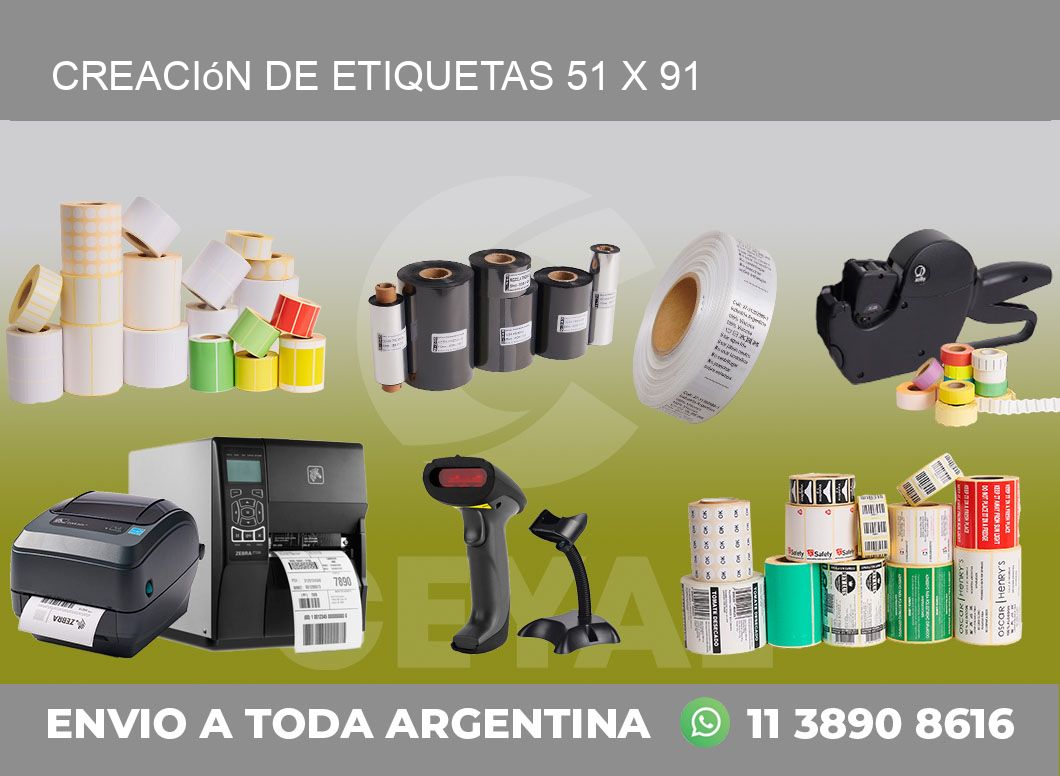 Creación de etiquetas 51 x 91