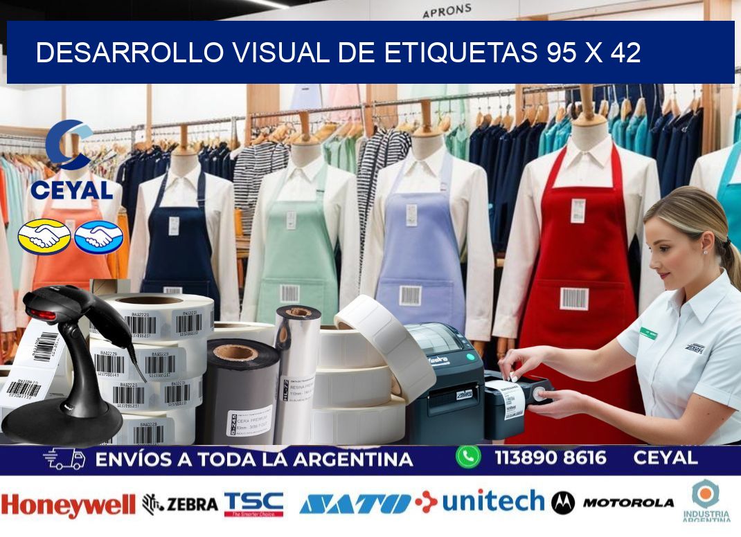 Desarrollo visual de etiquetas 95 x 42
