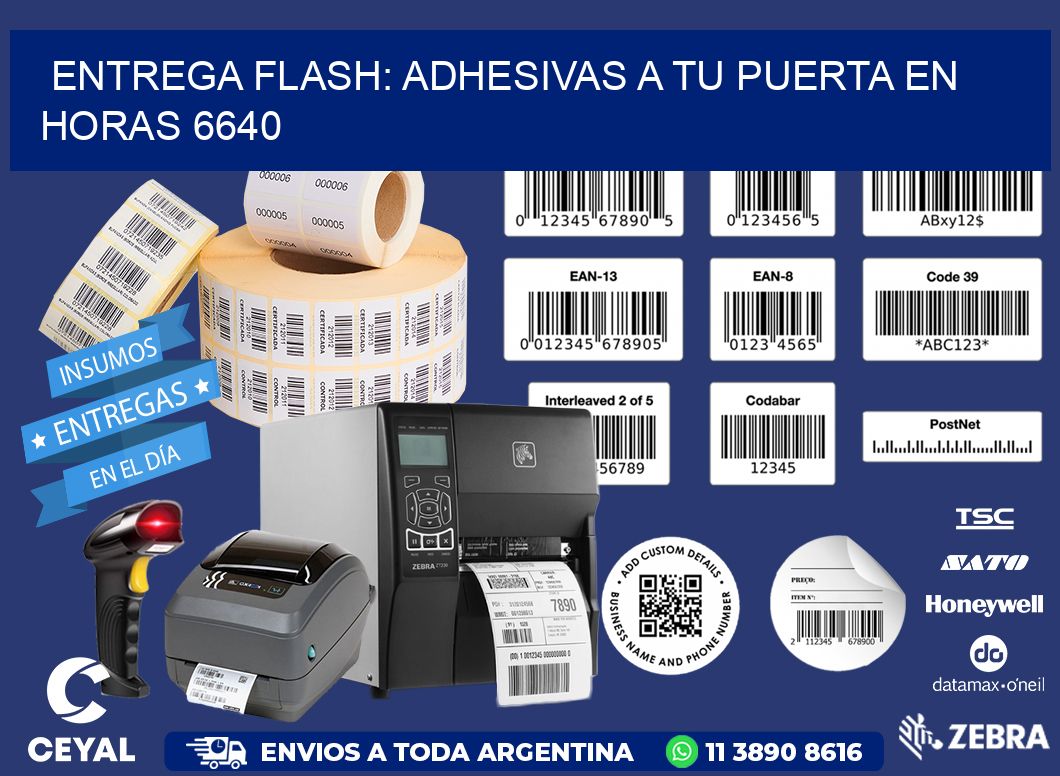 Entrega Flash: Adhesivas A Tu Puerta en Horas 6640