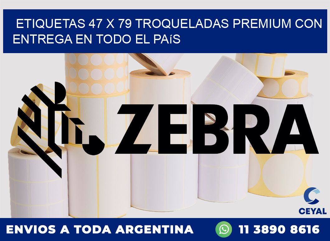 Etiquetas 47 x 79 troqueladas premium con entrega en todo el país