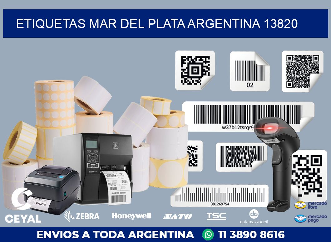 Etiquetas Mar del Plata Argentina 13820