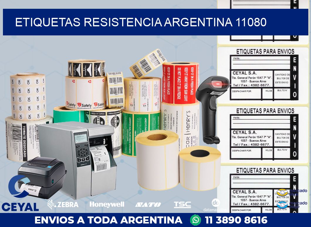 Etiquetas Resistencia Argentina 11080