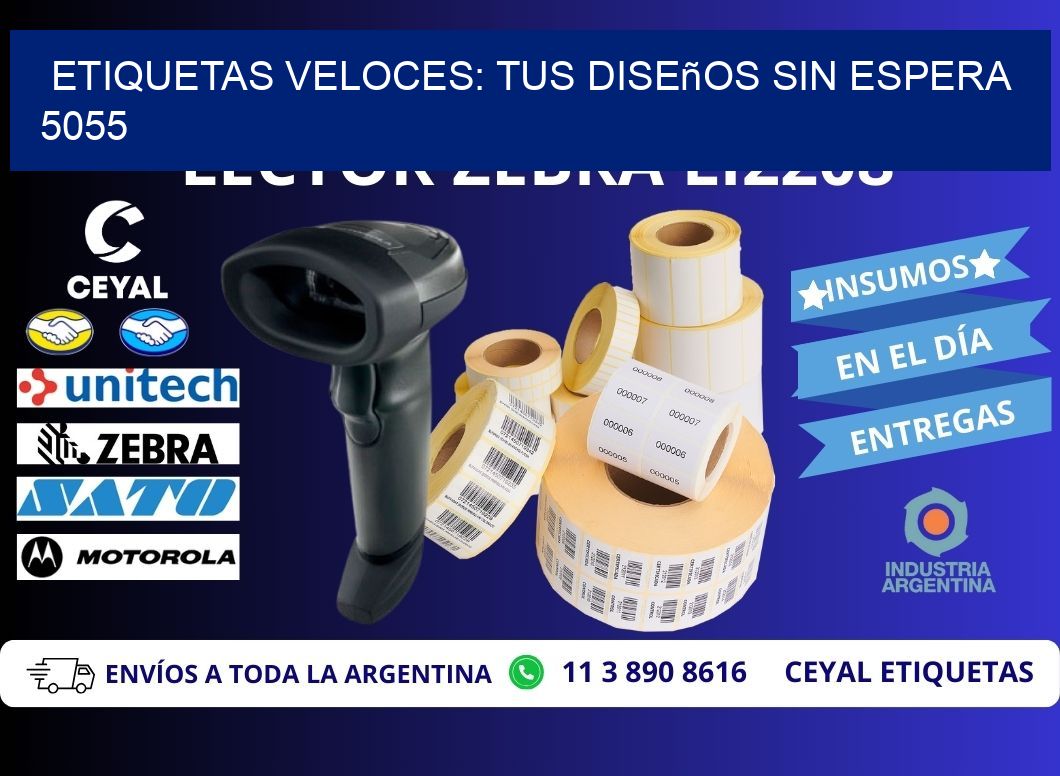 Etiquetas Veloces: Tus Diseños sin Espera 5055