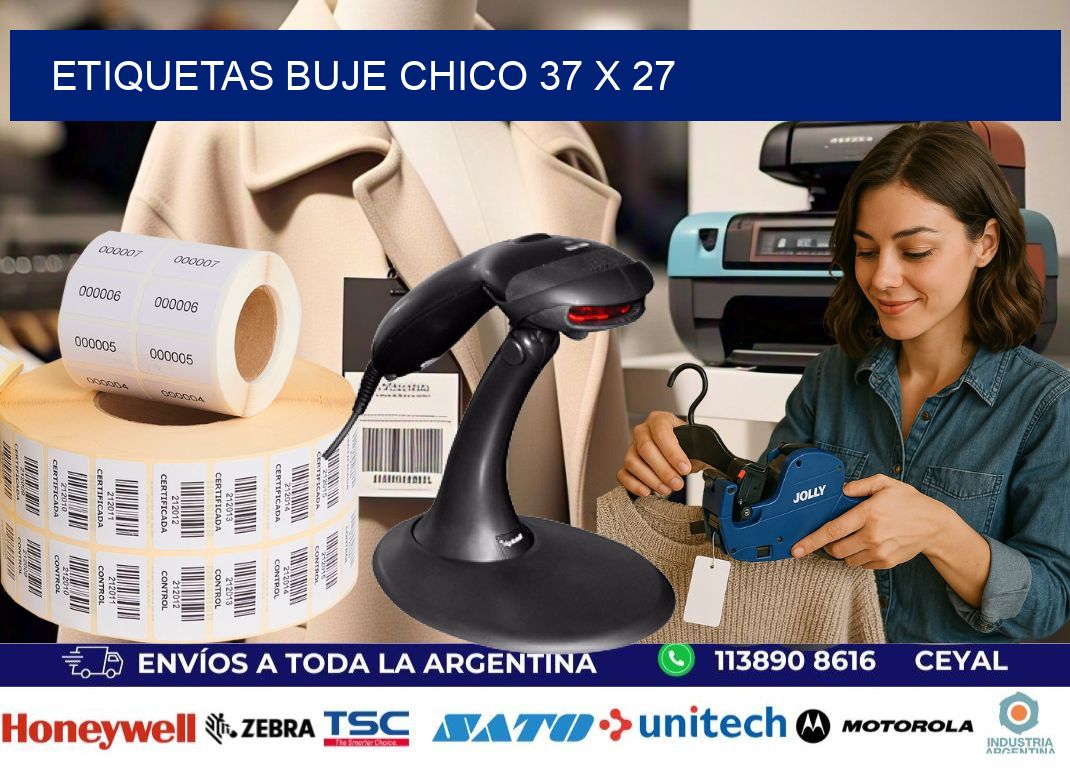 Etiquetas buje chico 37 x 27