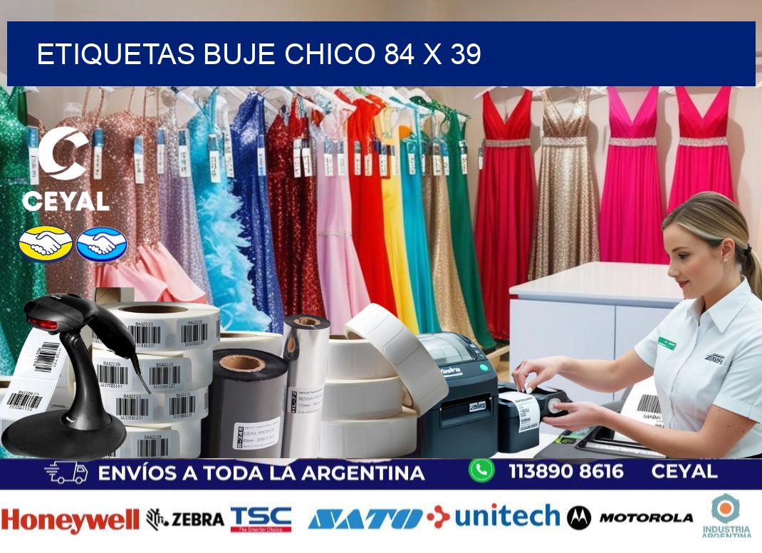 Etiquetas buje chico 84 x 39