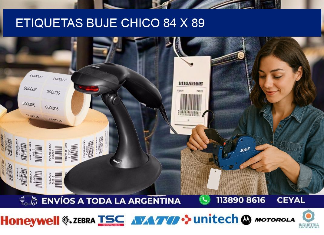 Etiquetas buje chico 84 x 89
