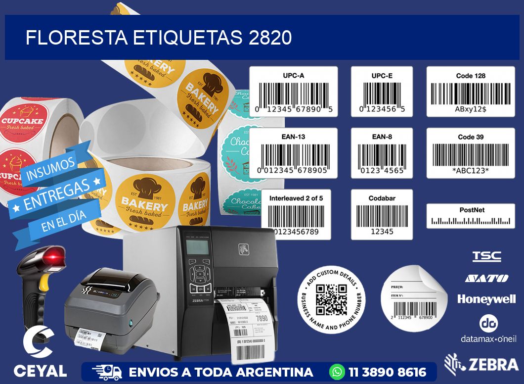 Floresta etiquetas 2820